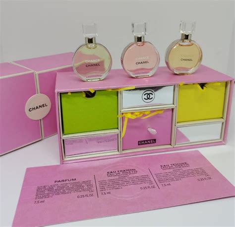 chanel parfum sets|chanel perfume set miniatures.